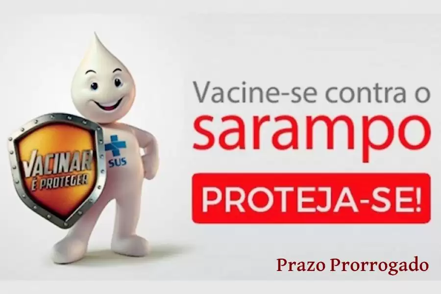 Prorrogado prazo para vacinação de adultos contra Sarampo